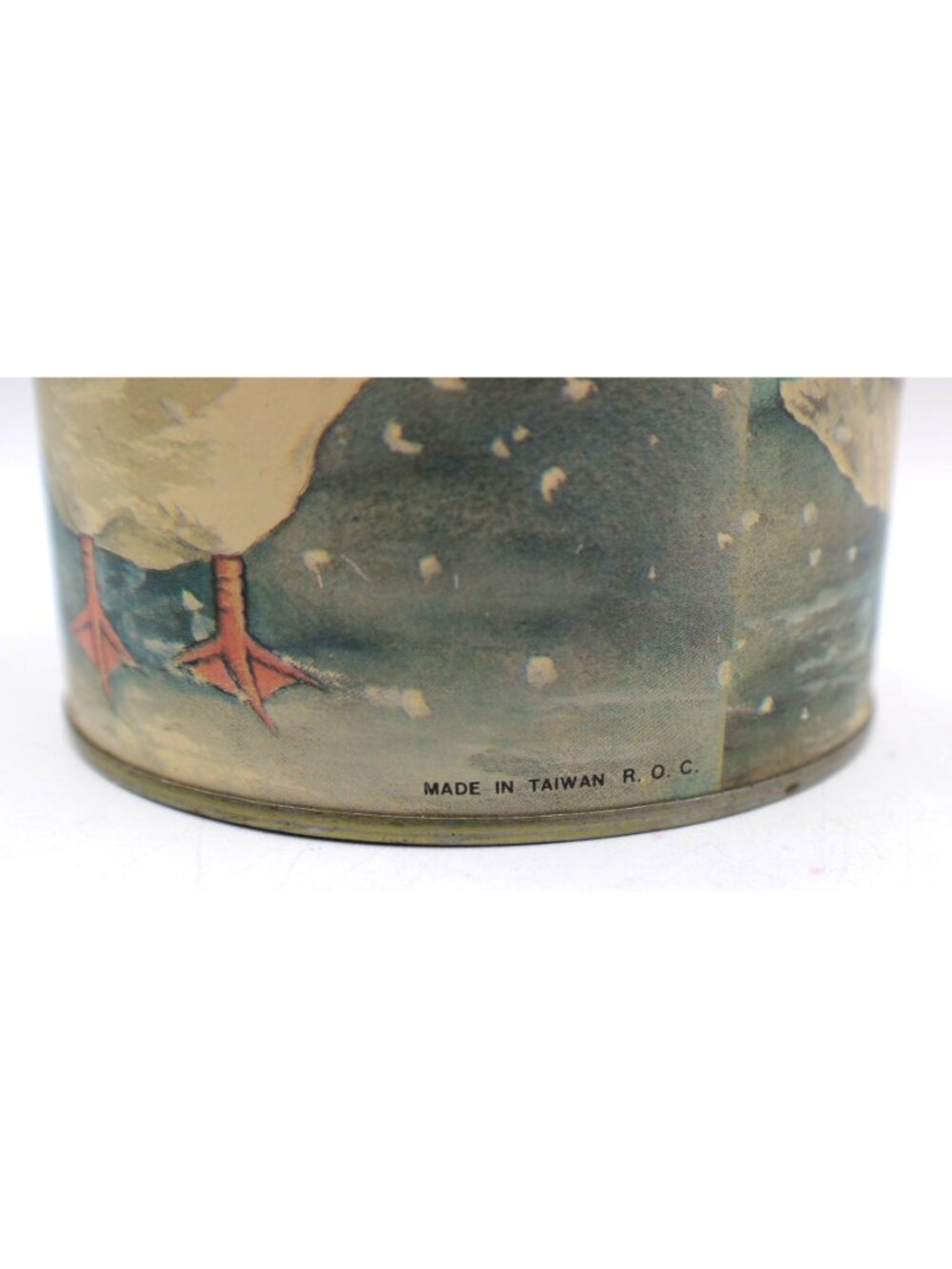 Geese Vintage Metal Tin Canister Matching Lid Farmhouse 6" Replacement Nesting - Picture 2 of 8